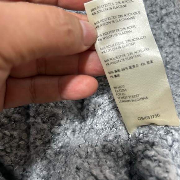 Free People Gray Cowl Neck Sweater oversized - Picture 4 of 4